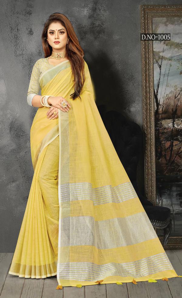 Sangam Karigiri Designer Linen Saree